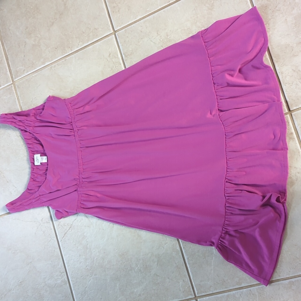 Ann Taylor Loft purple pink dress small